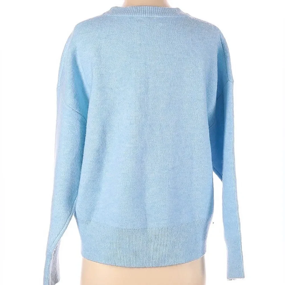 Michael Stars - PERFECT SPRING SWEATER in size Small, Lt Blue NWOT - Picture 2 of 9